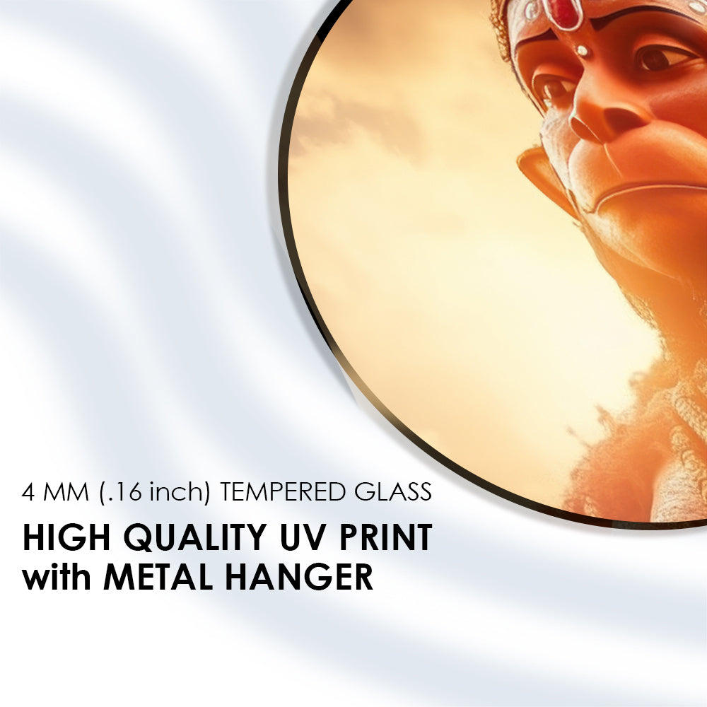 Hanuman's Divine Grace Wall Art