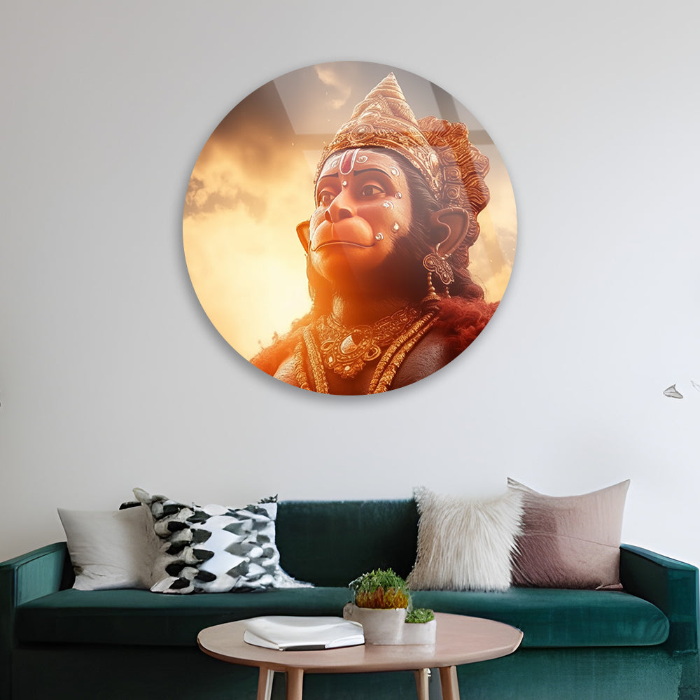 Hanuman's Divine Grace Wall Art