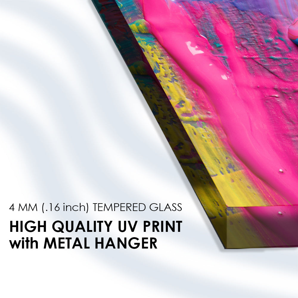 Abstract Art Background: Glass Painting Elegance