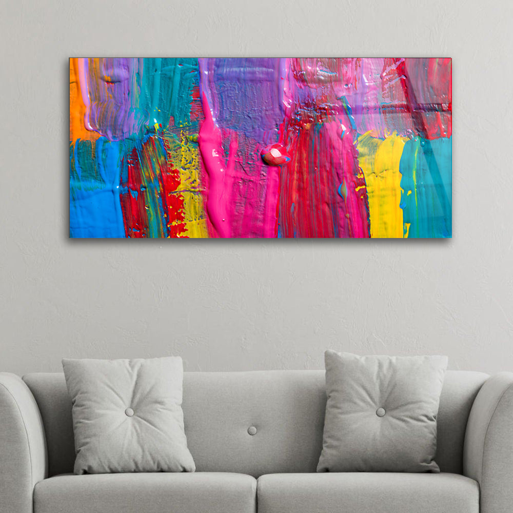 Abstract Art Background: Glass Painting Elegance