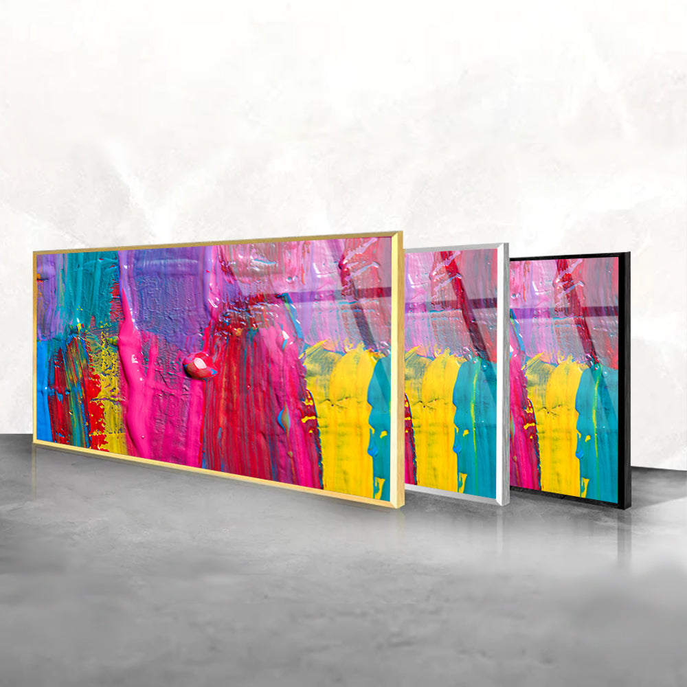 Abstract Art Background: Glass Painting Elegance