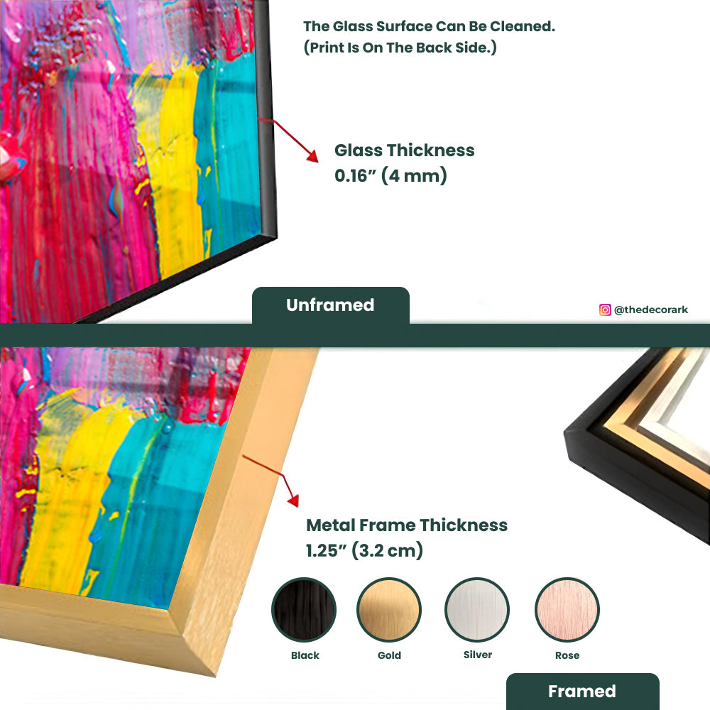 Abstract Art Background: Glass Painting Elegance