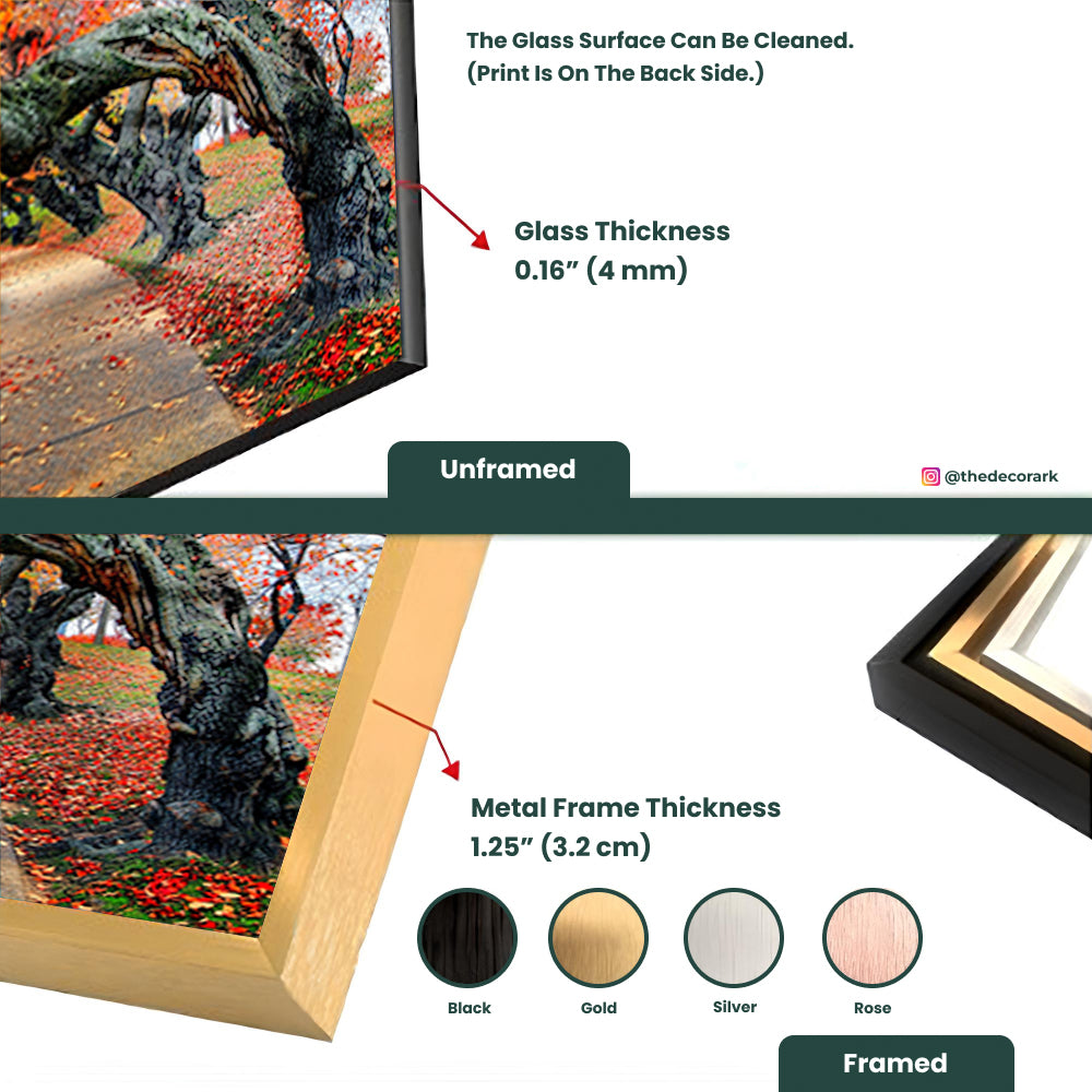 Westonbirt Arboretum Autumn Vibe: Glass Wall Art