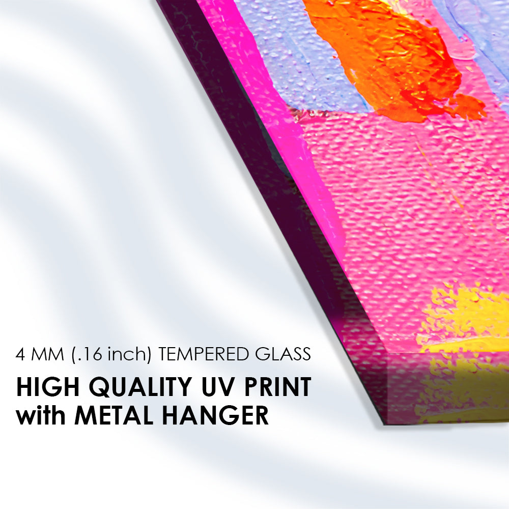 Watercolor Art: Expressive Splashes on Glass