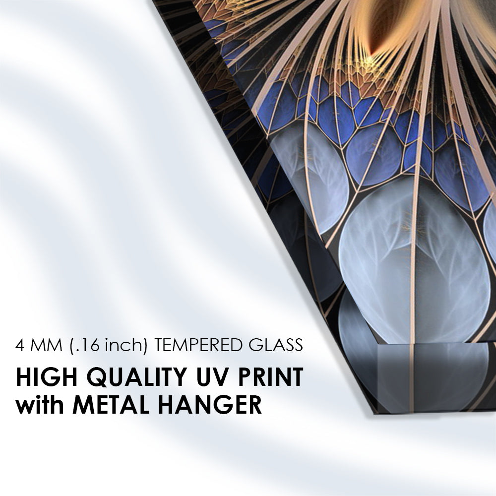 Abstract Art Captivating: Synthesis of Color and Shapes on Glass