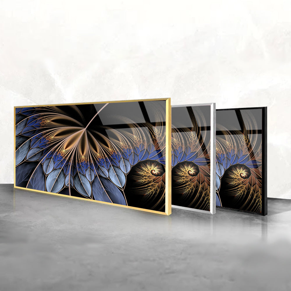 Abstract Art Captivating: Synthesis of Color and Shapes on Glass