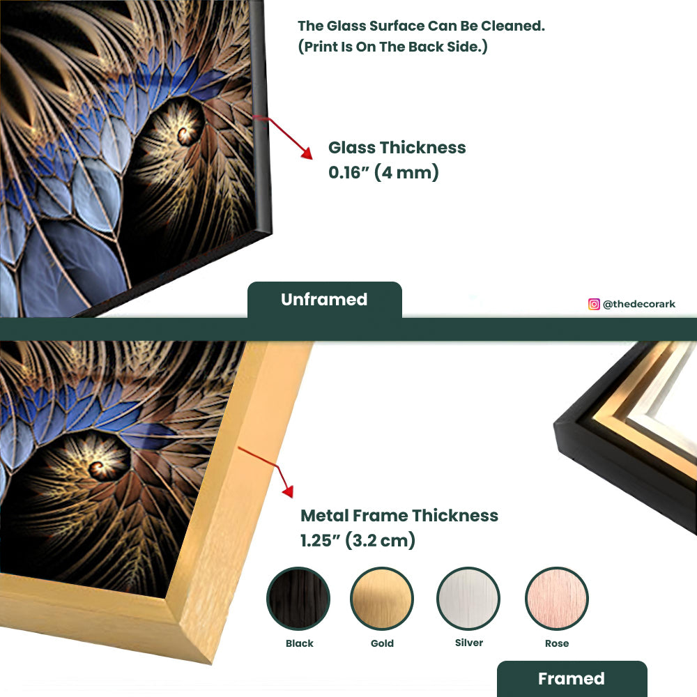 Abstract Art Captivating: Synthesis of Color and Shapes on Glass