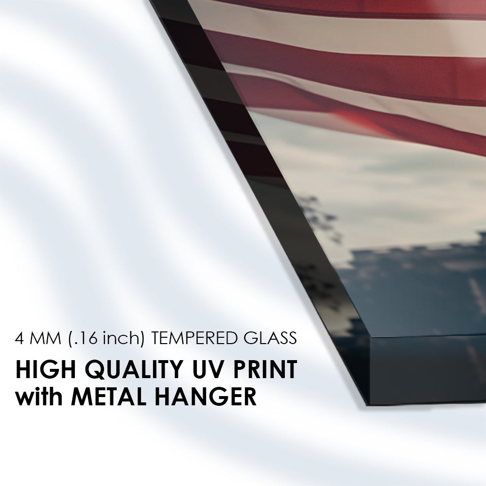American Flag Celebration: Capturing Capitol Glory in Art
