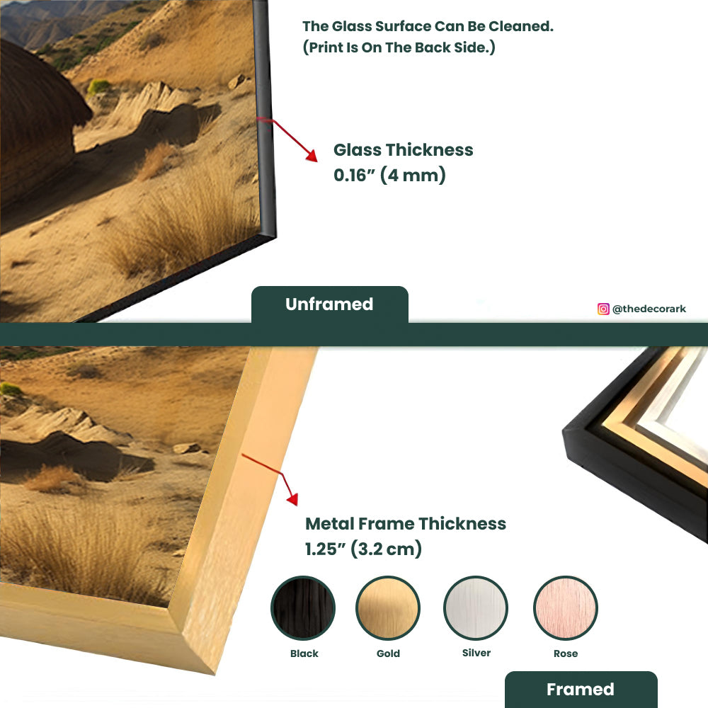 African Horizon: AI-Generated Hut on Arid Mountain