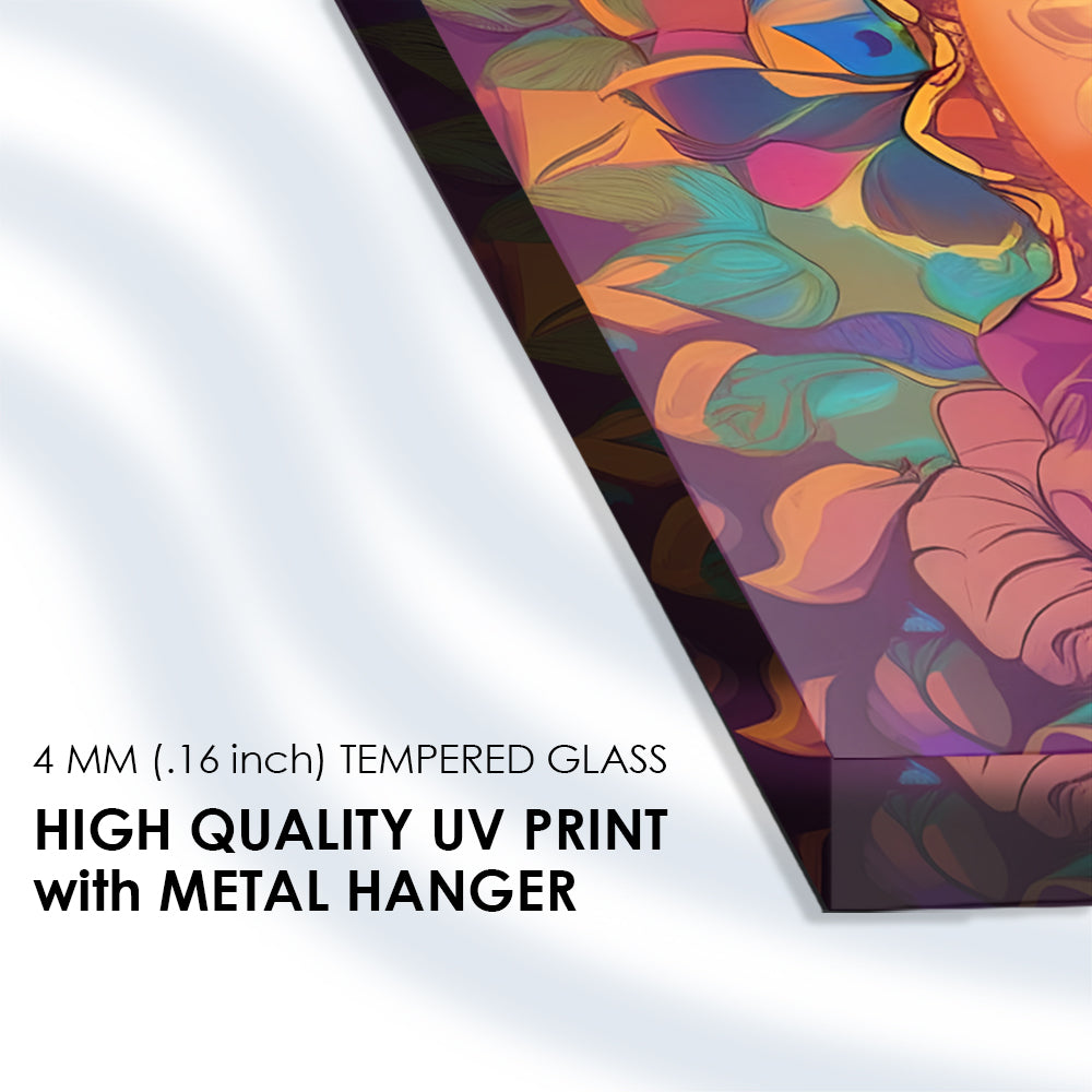 Classic Ganesha: Lord Ganesh Painting Glass Wall Art