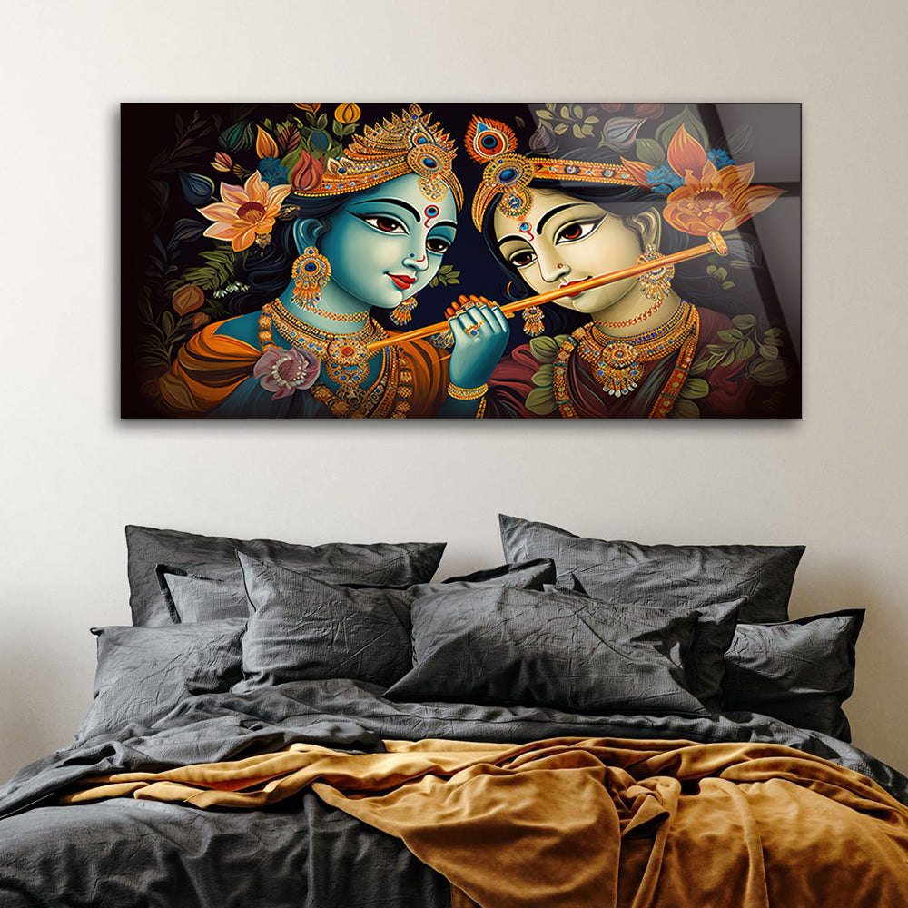 Artistic Radha Krishna Illustration: Capturing Divine Love