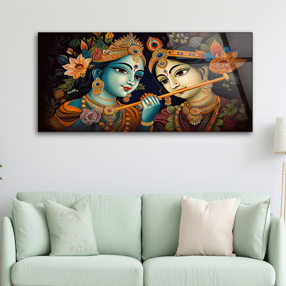Artistic Radha Krishna Illustration: Capturing Divine Love