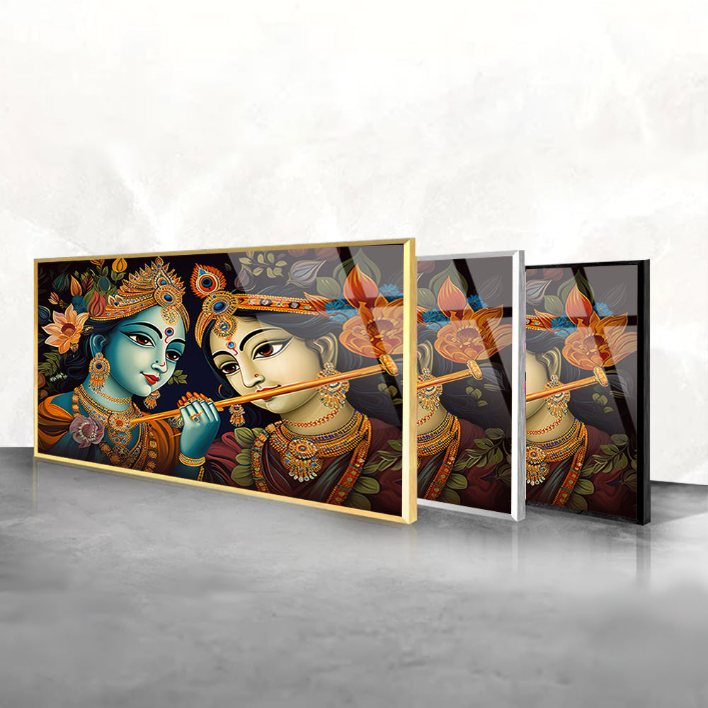 Artistic Radha Krishna Illustration: Capturing Divine Love