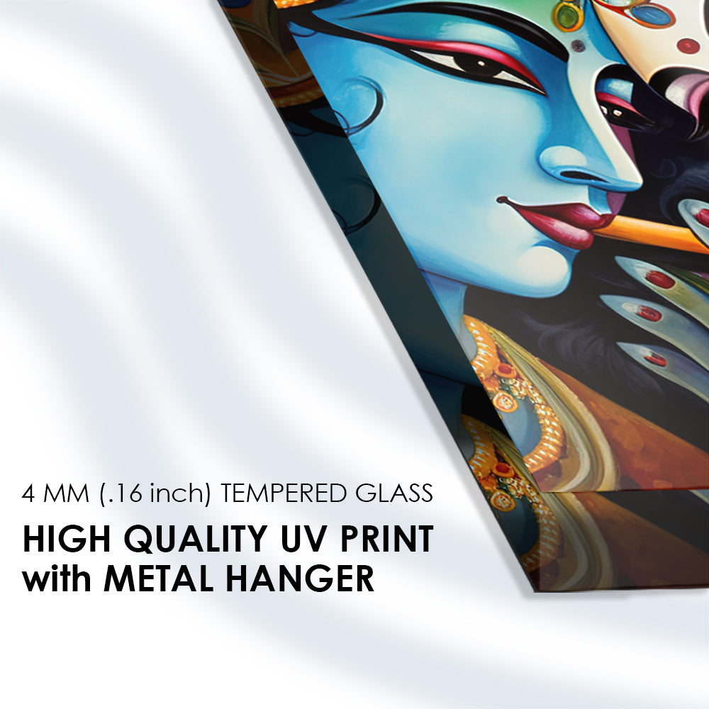 Flute-Playing Radha Krishna Art: Serenading the Divine