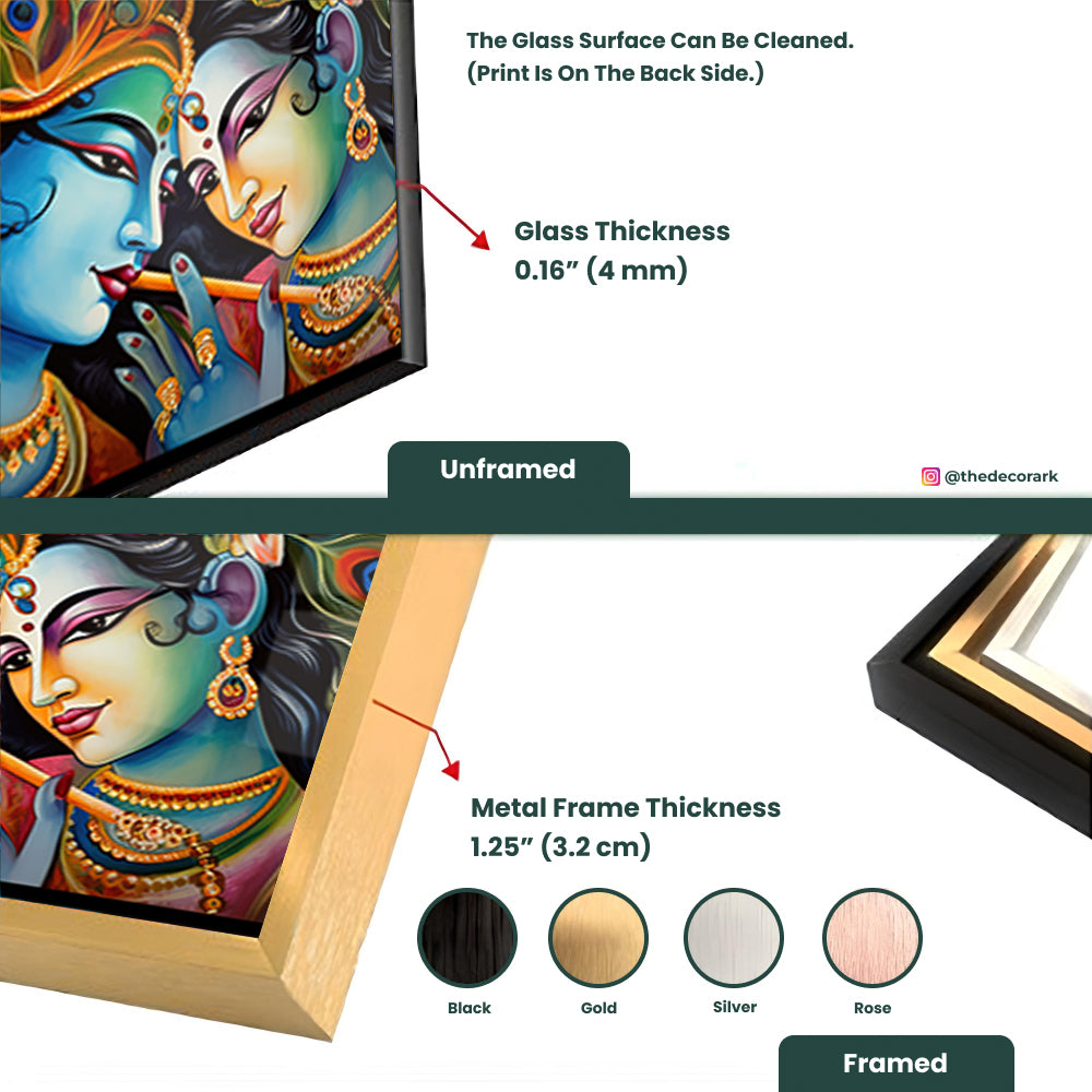 Flute-Playing Radha Krishna Art: Serenading the Divine