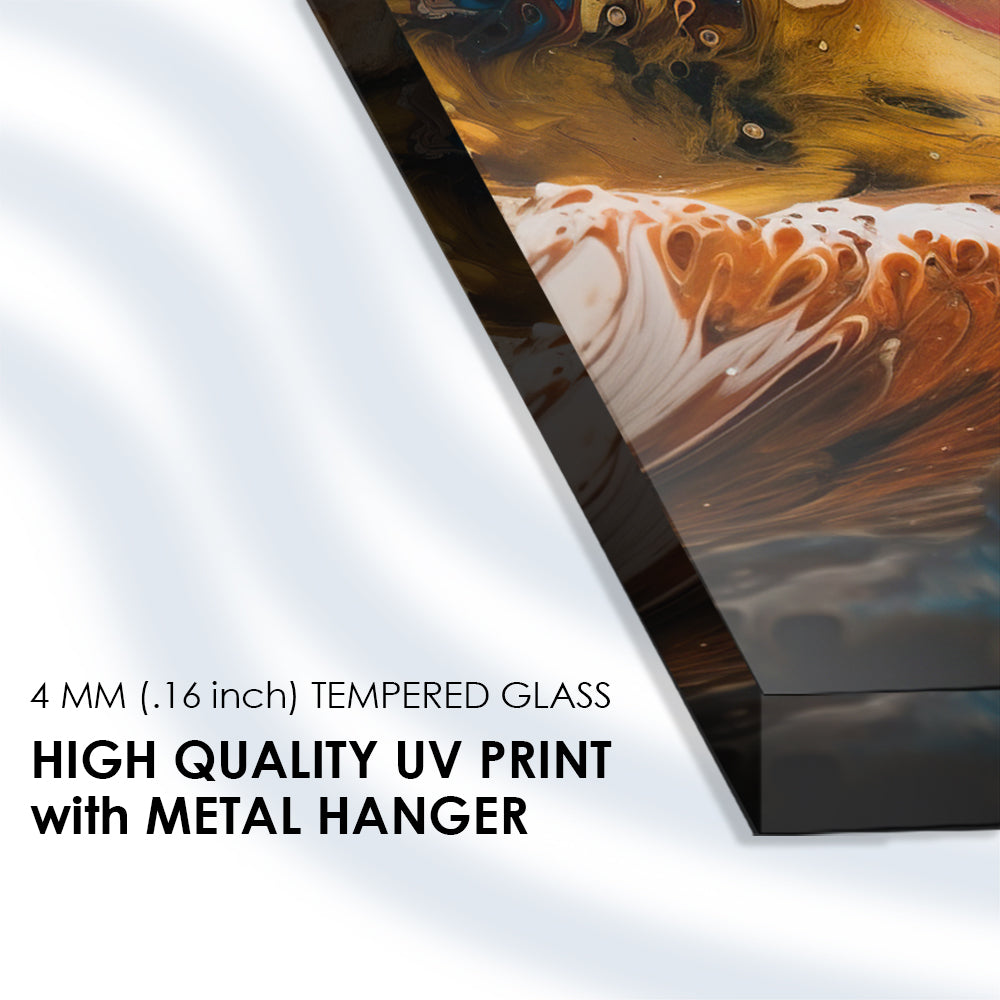 Multicolored Abstract Oil Painting: Captivating Artwork