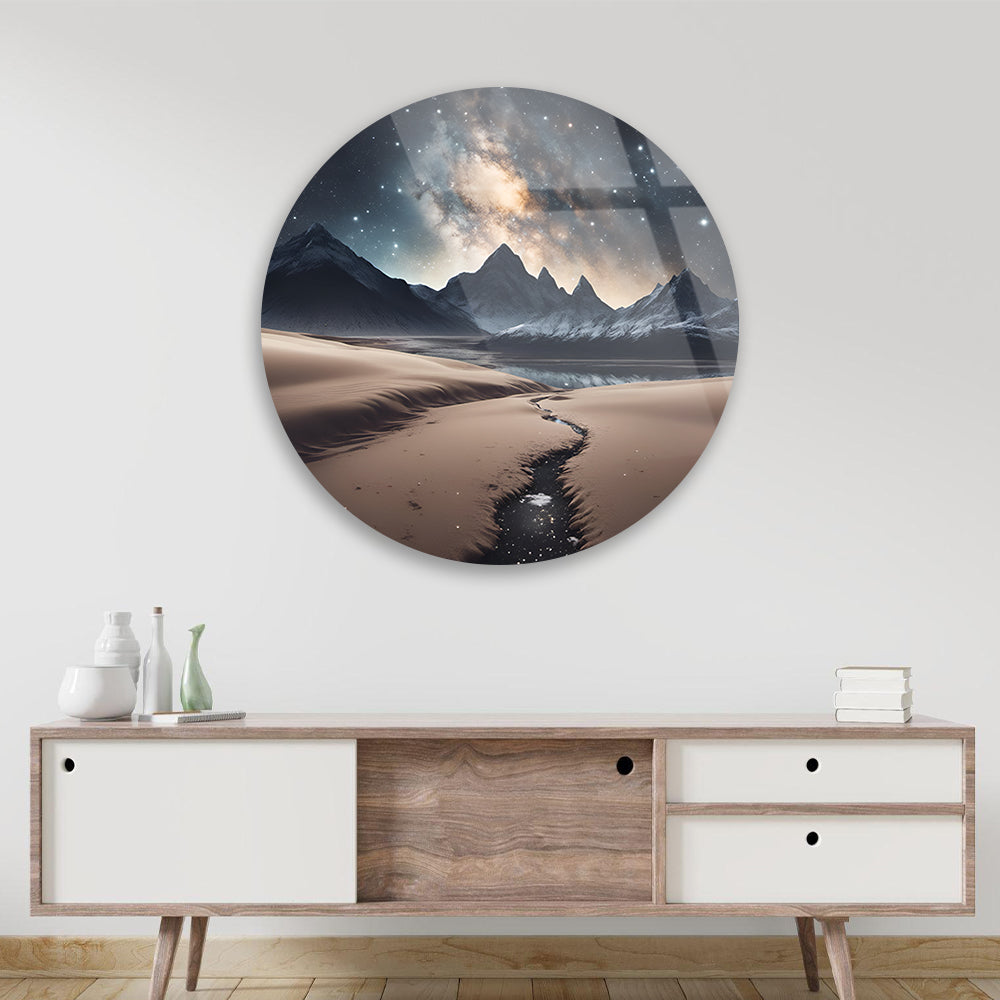 Magical Mountains Dreamscape Tempered Glass Art