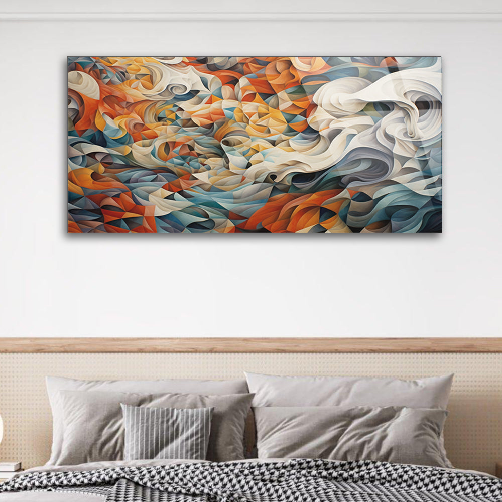 Swirling Colors: Glass Abstract Bliss