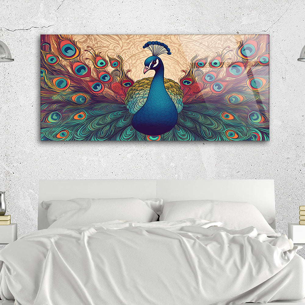 Traditional Peacock Art: Exquisite Indian Bird