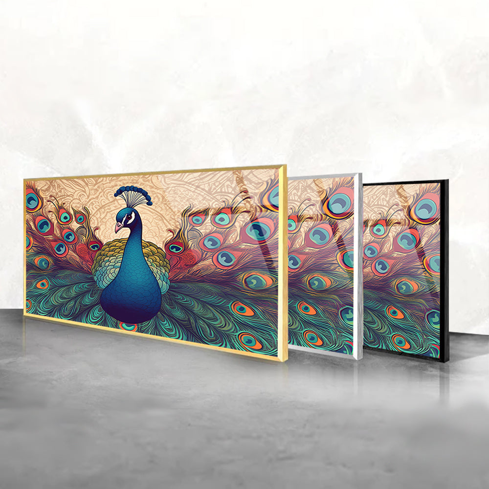 Traditional Peacock Art: Exquisite Indian Bird