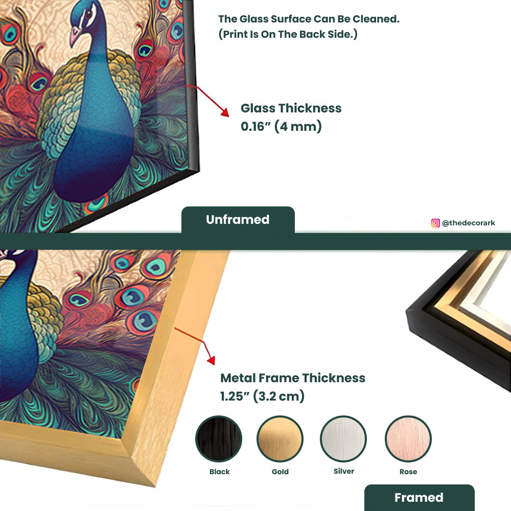 Traditional Peacock Art: Exquisite Indian Bird