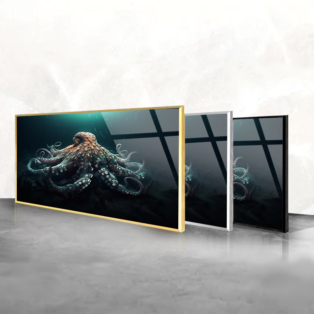 Ocean Octopus in Aquatic World: Marine Art