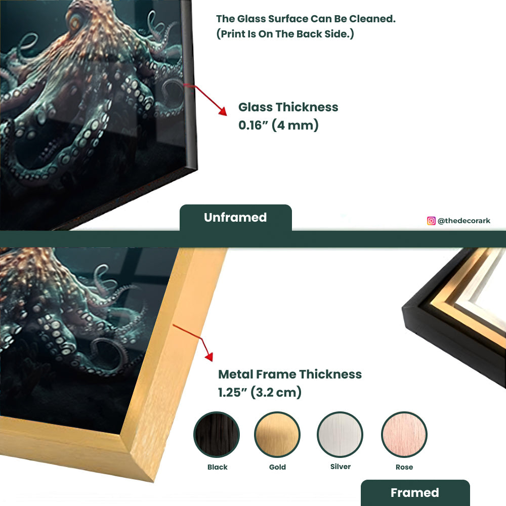 Ocean Octopus in Aquatic World: Marine Art