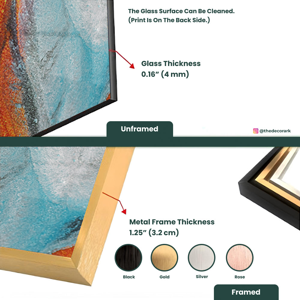 Glittering Drips: Tempered Glass Painting