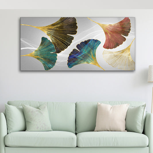 Colorful Botanical Bliss: Tempered Glass Wall Art