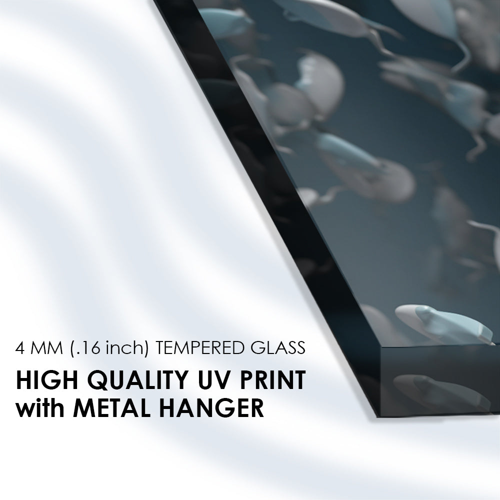 Fractured Beauty: Tempered Glass Portrait Art