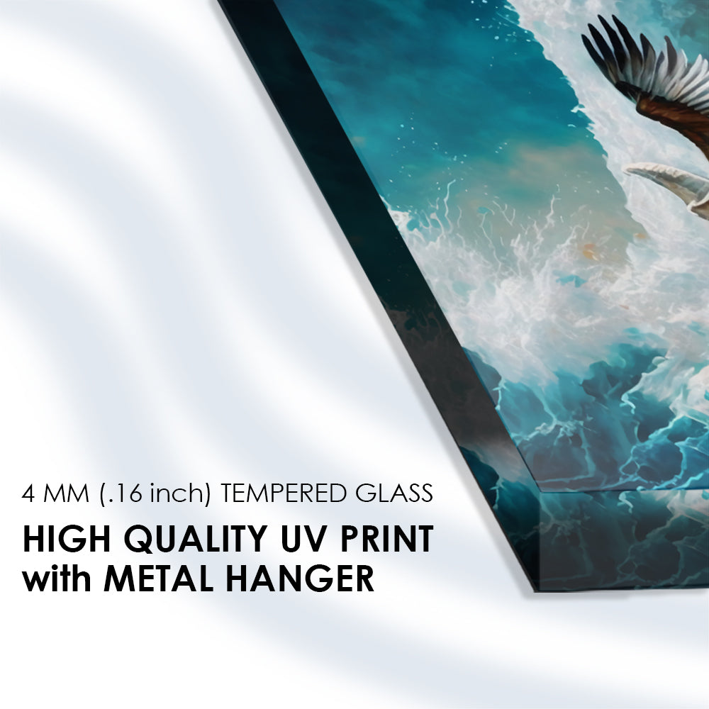 Ancient Ruins: Tempered Glass Landscape Art