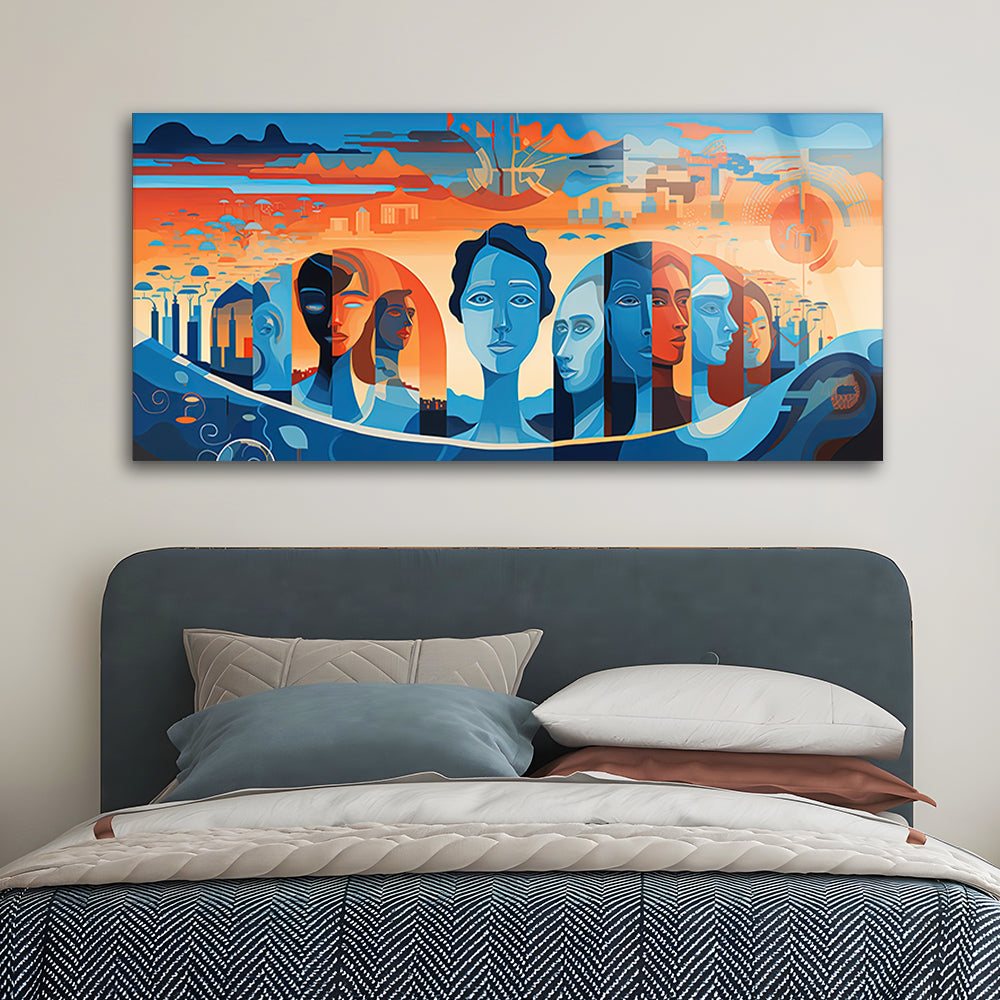 Diversity in Unity: Tempered Glass Portrait Art