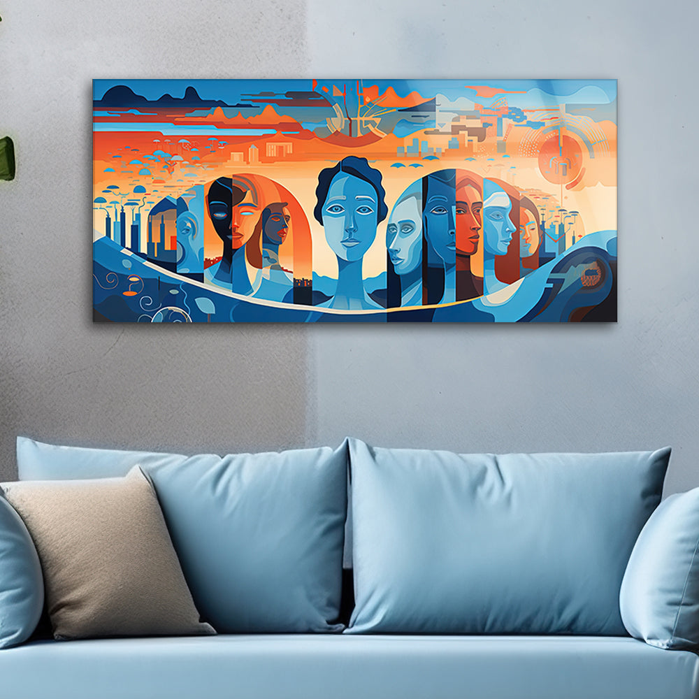 Diversity in Unity: Tempered Glass Portrait Art