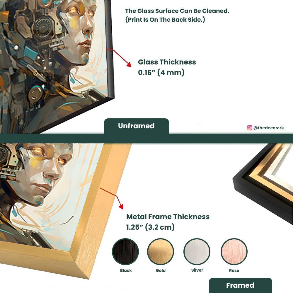 Humanoid Imperfections: Tempered Glass Artwork