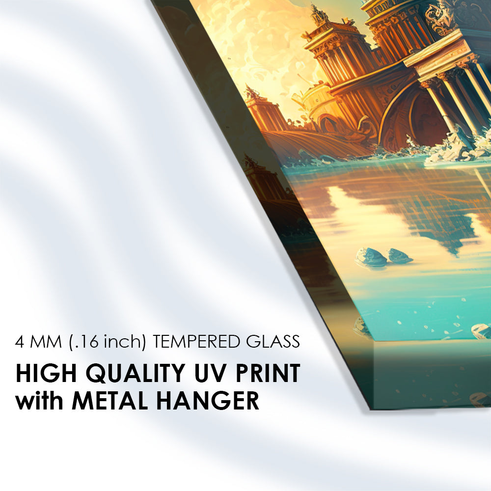 Vatican Reverie: Tempered Glass Illustration