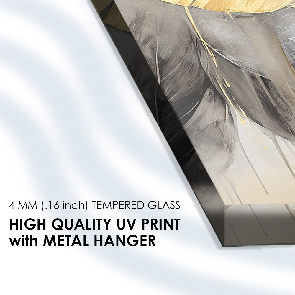 Nostalgic Radiance: Tempered Glass Artwork