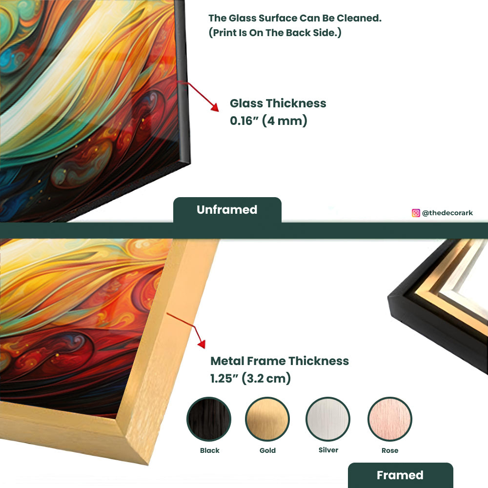 Abstract Acrylic Painting Shapes Modern Art