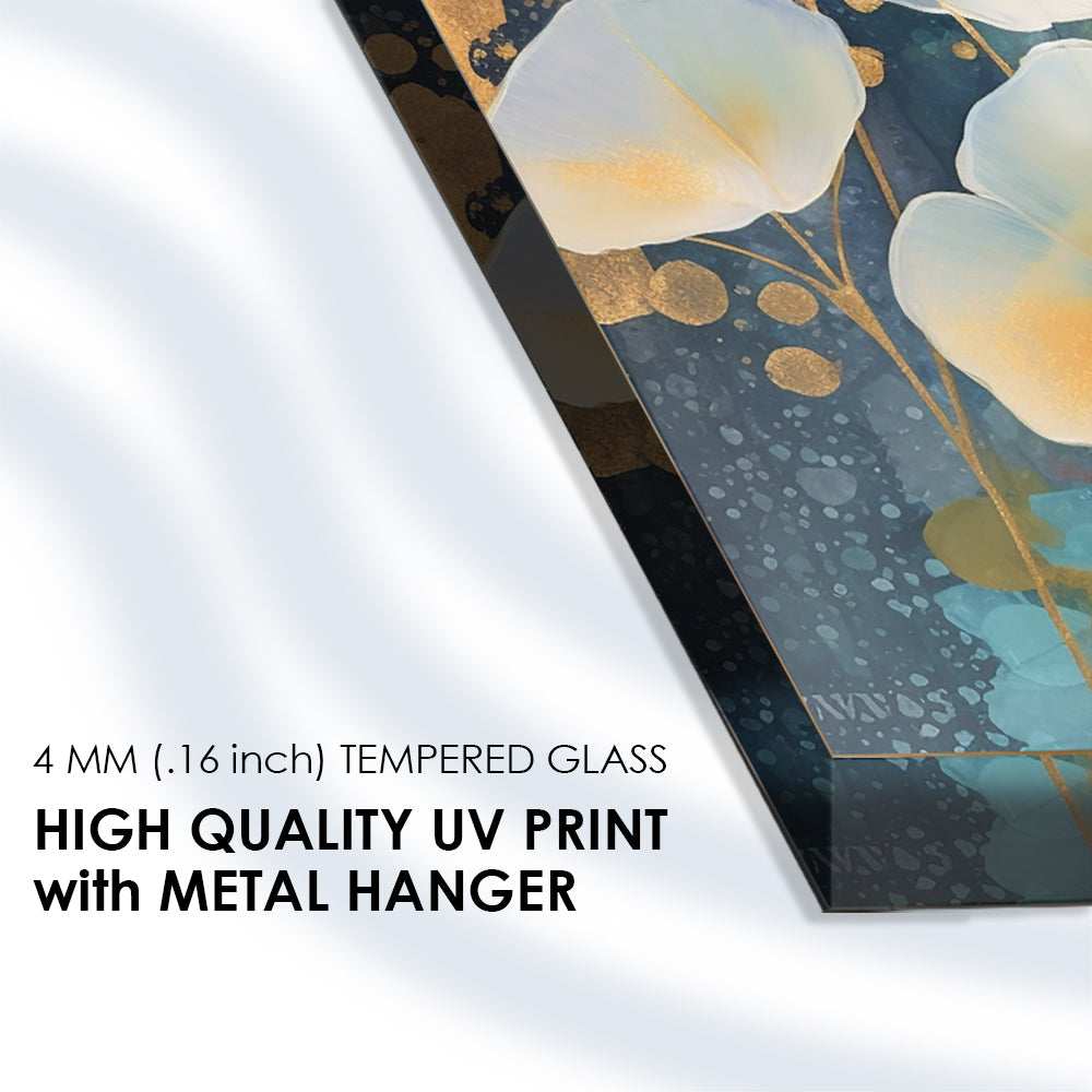 Abstract Watercolor Sanlian Leaves Art