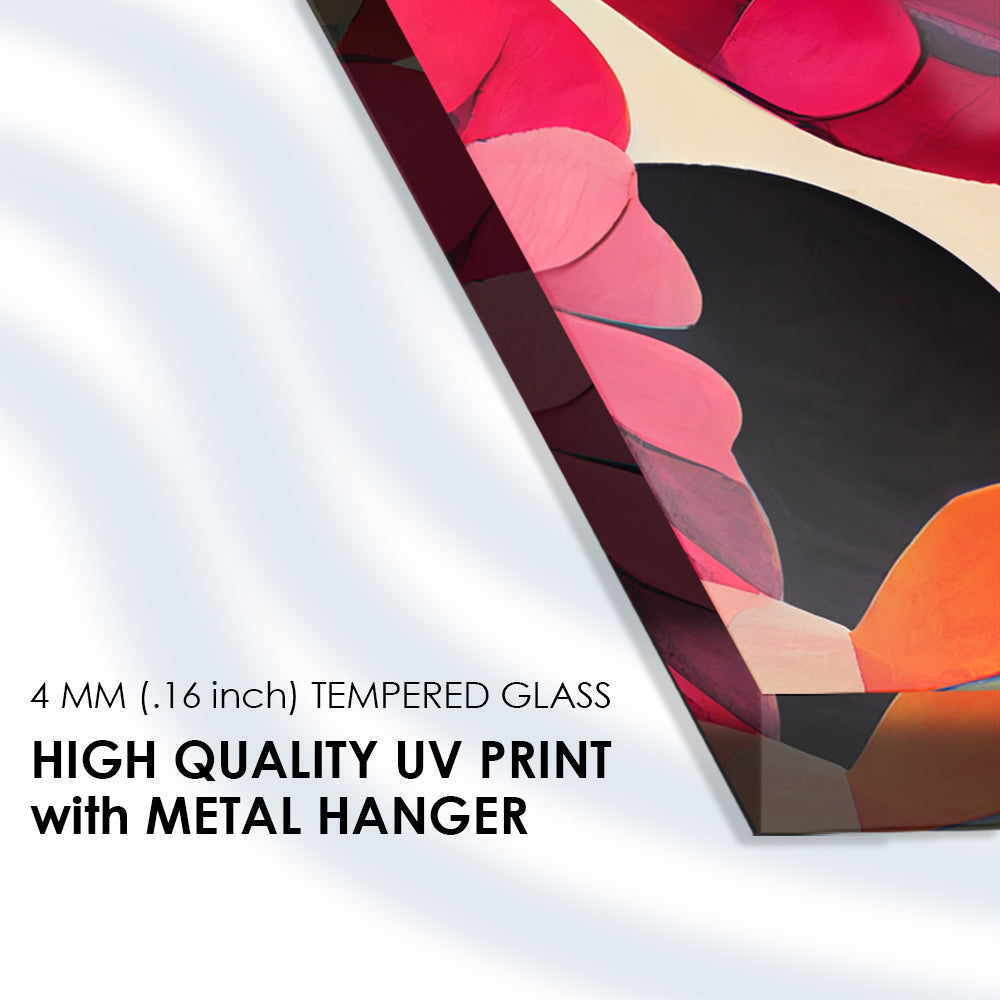 A painting of Colorful Flowers pattern Designs modern art