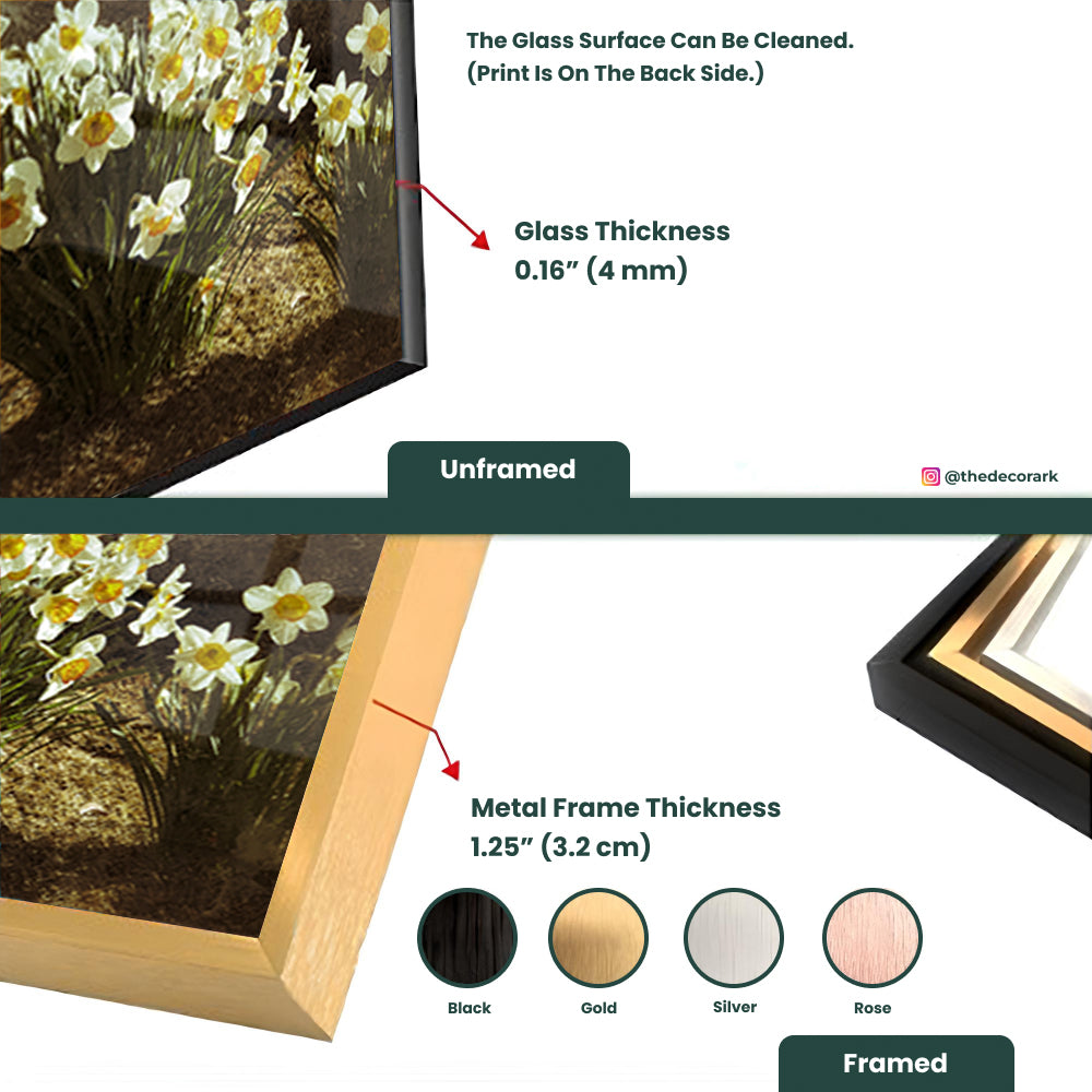 Portrait of a spring narcissus flowers