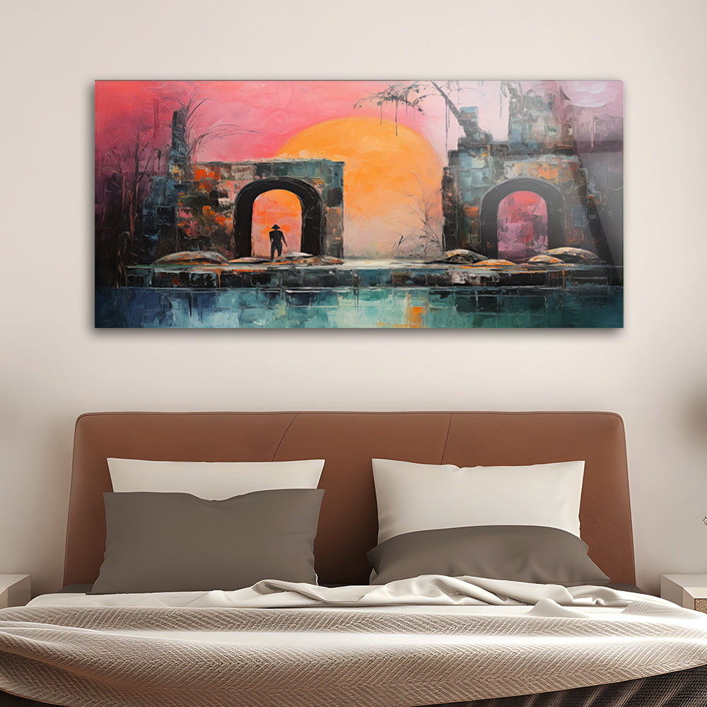 Mysterious ruins secret place Artistic art