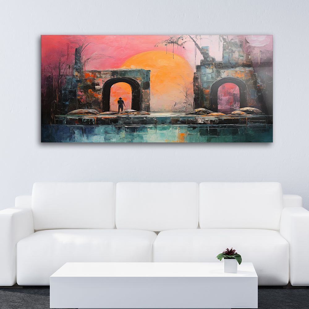 Mysterious ruins secret place Artistic art