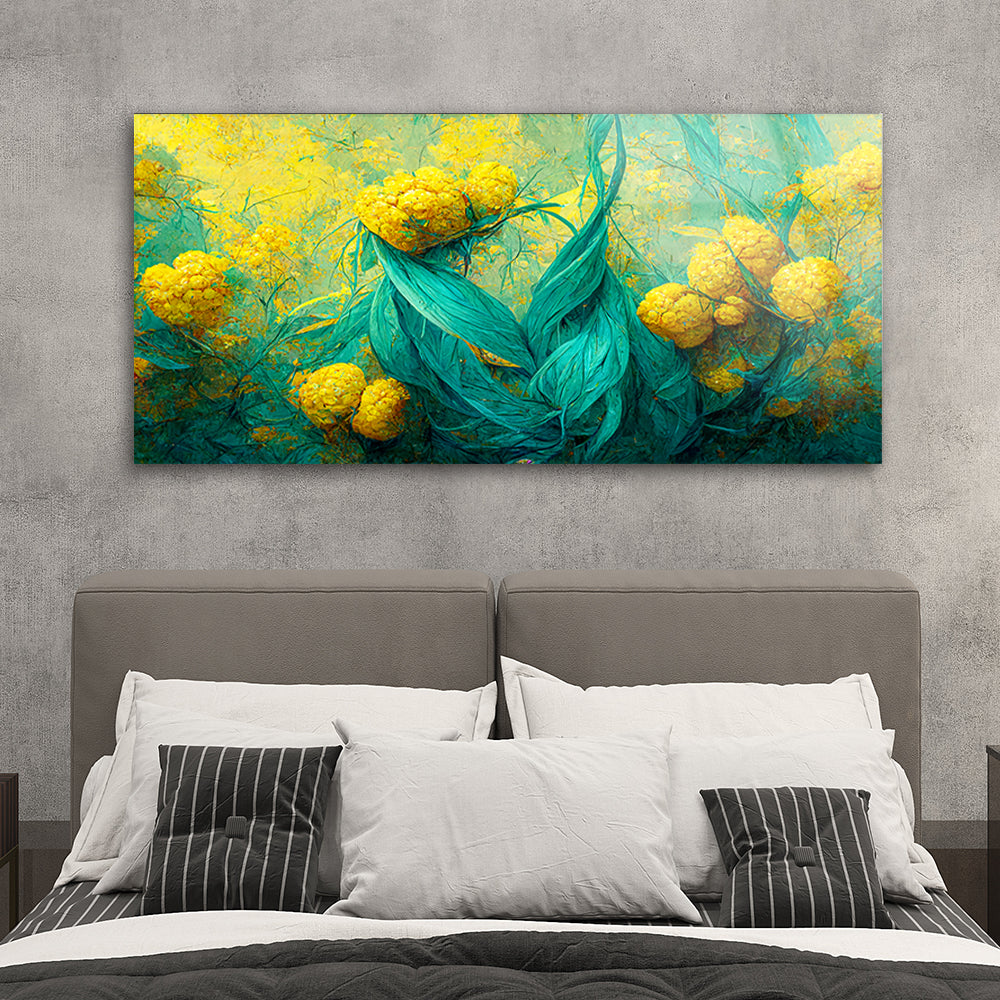 Beautiful multicolored artistic floral art