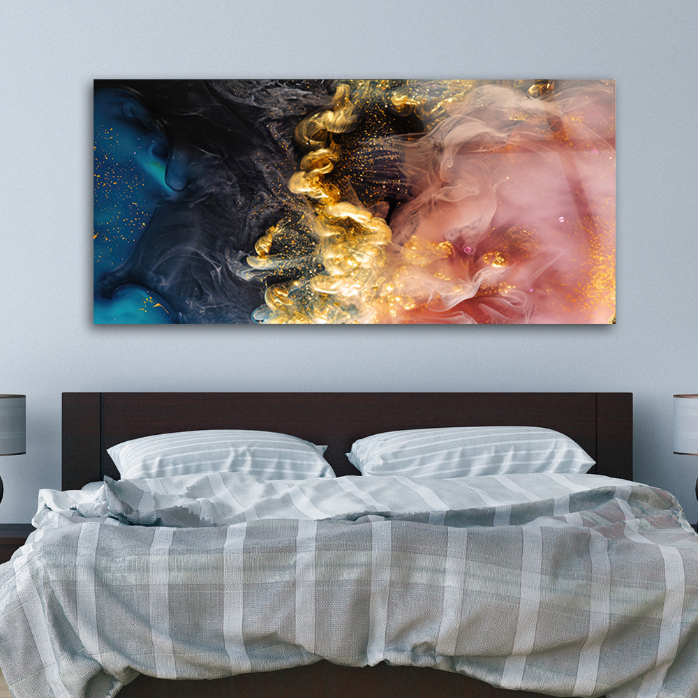 Multicolored sparkling abstract art