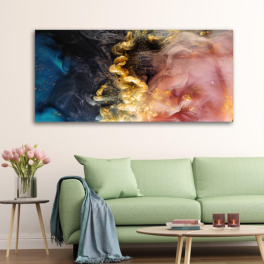 Multicolored sparkling abstract art