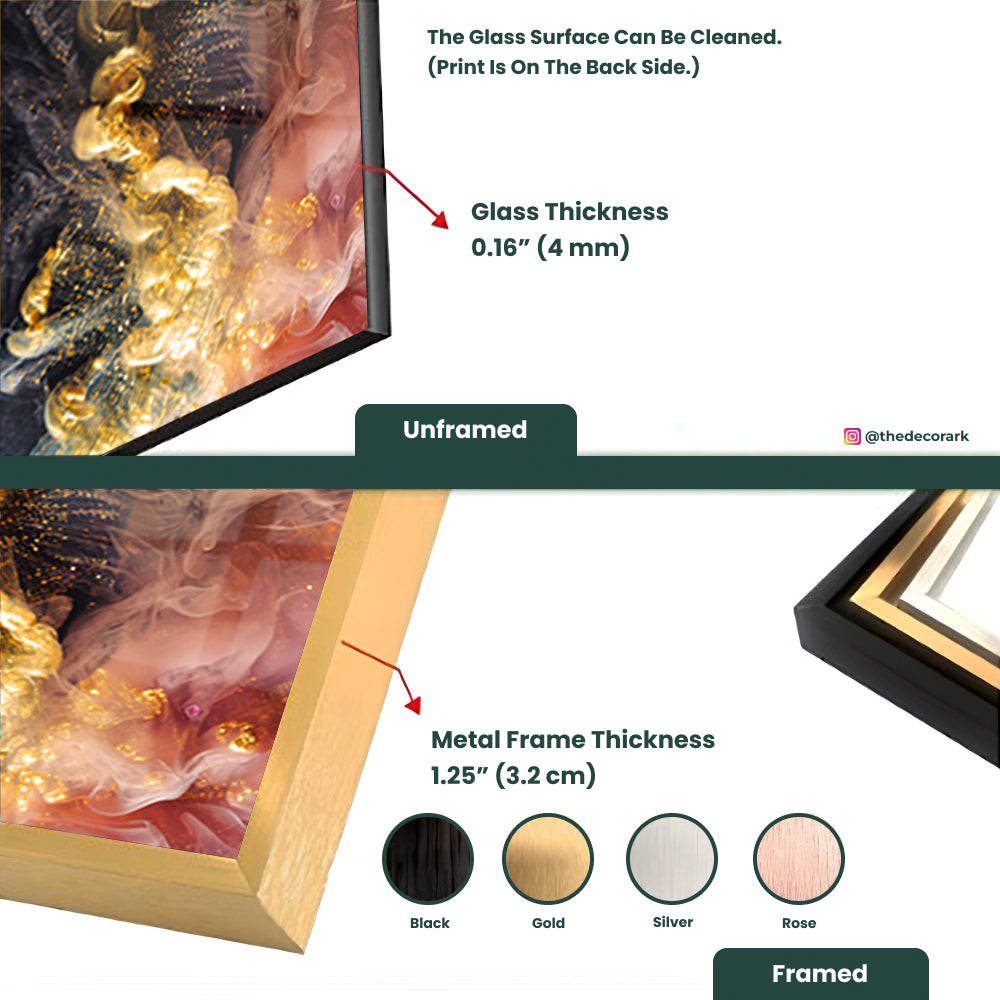 Multicolored sparkling abstract art