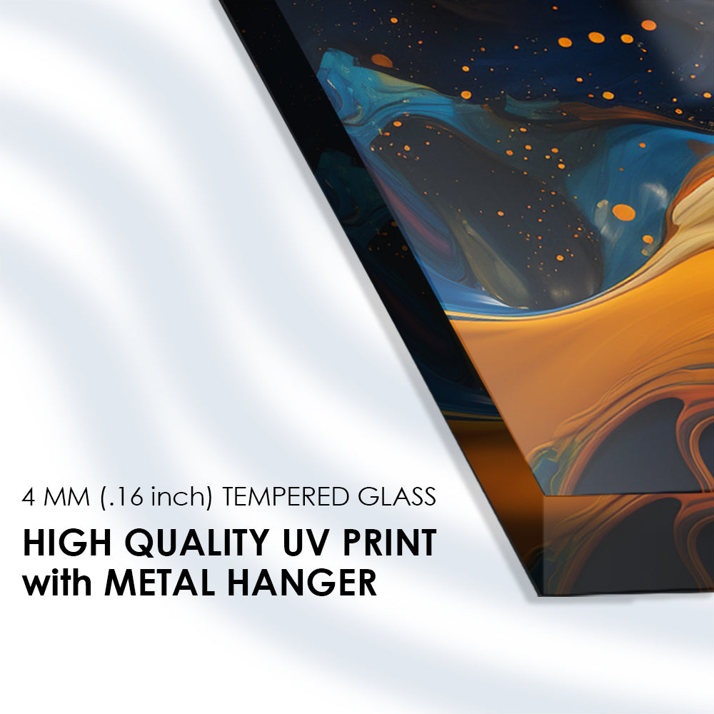 A colorful mixture of acrylic paint art