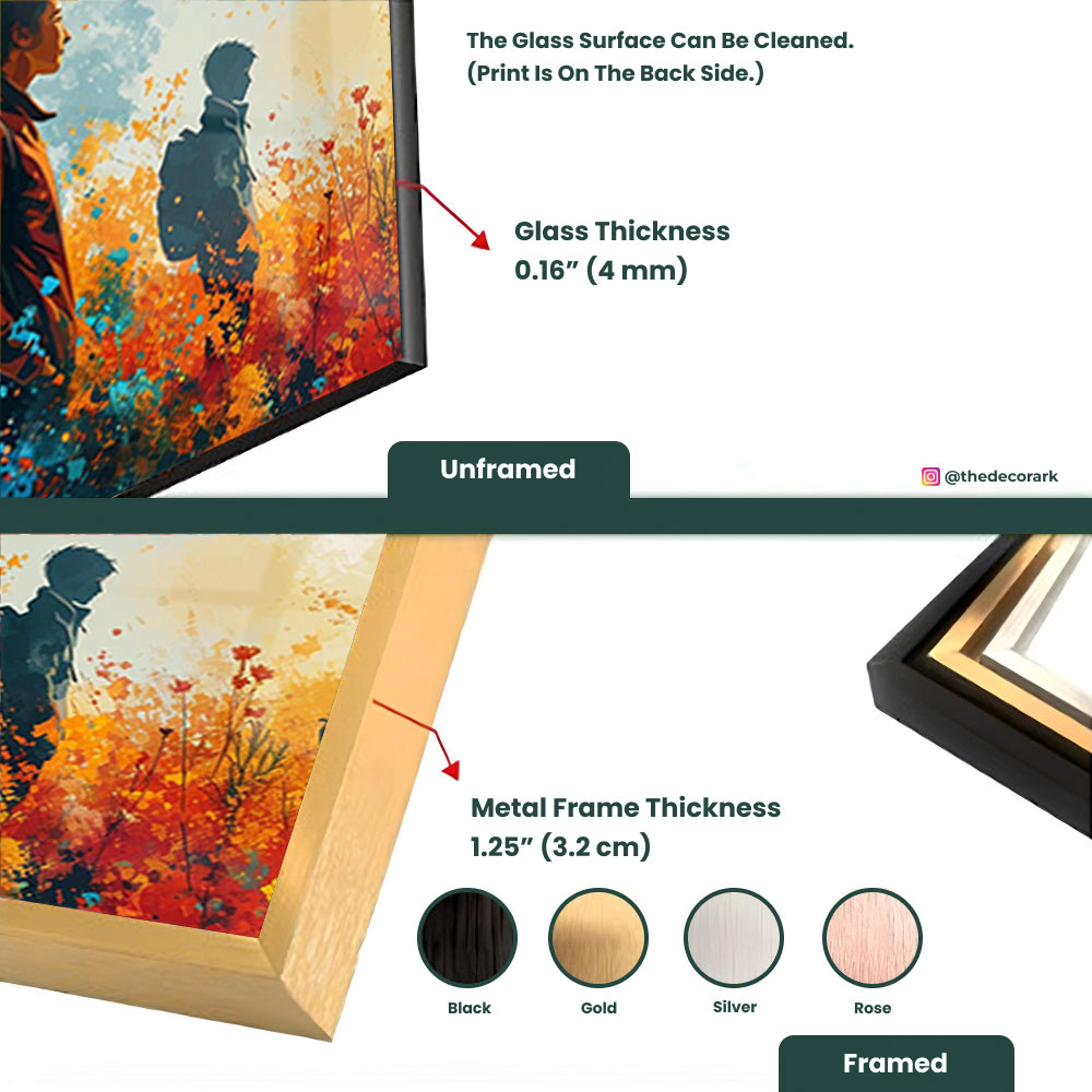 Fields of Wander: Tempered Glass Landscape Art