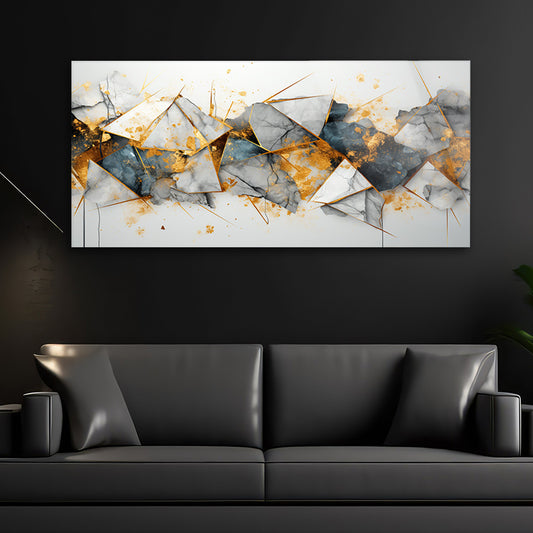 Geometric Colorplay: Tempered Glass Modern Art