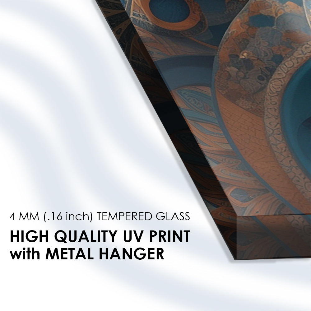 Captivating Abstract Patterns: Tempered Glass Art